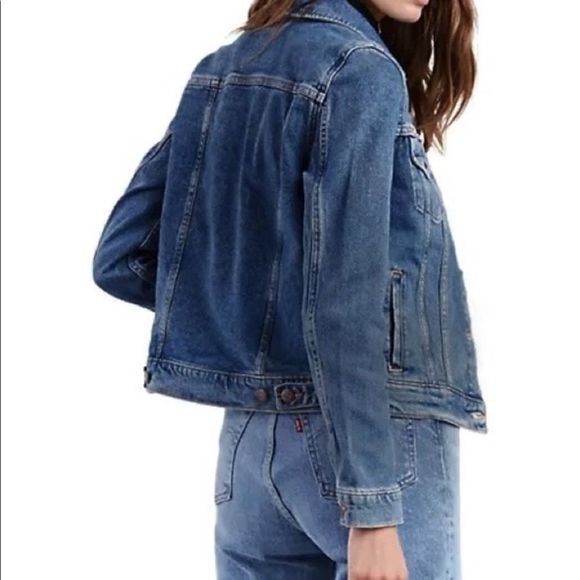 Levi's Original TruckerJean Denim Star Studded Jacket Button Front Classic - Picture 4 of 12